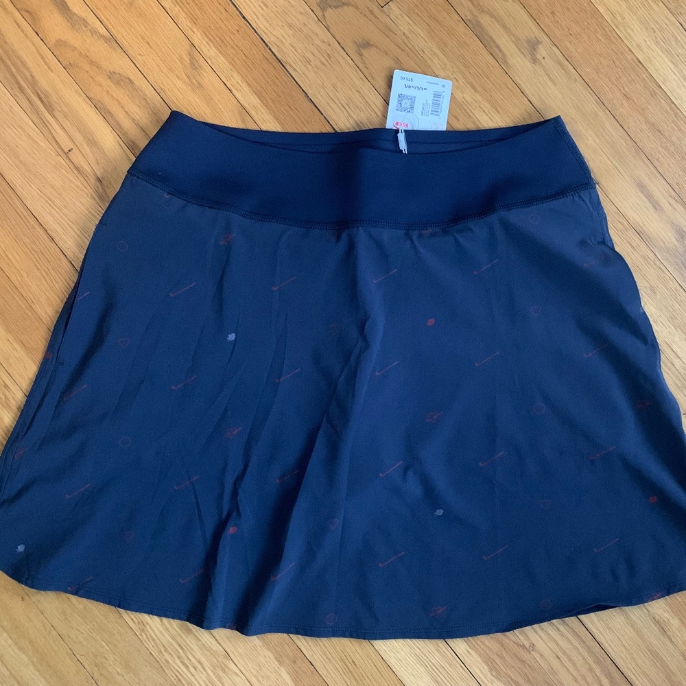 Puma Navy Blue Athletic Skort with Subtle Red Accents